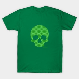 Green Skull Pattern T-Shirt